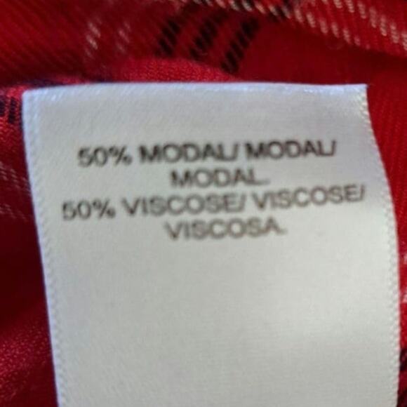 Lucky Brand Red Plaid Button Down Shirt Women's Large - Picture 8 of 9